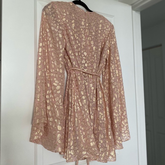 STELLA MCCARTNEY Delia belted metallic coupé silk-chiffon mini dress $1,698 - Picture 14 of 14